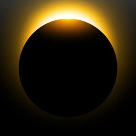 eclipse solar total que cubre por completo el sol