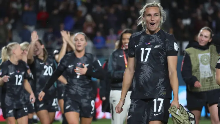 Nueva Zelanda festeja victoria mundial femenino gol de Hannah Wilkinson