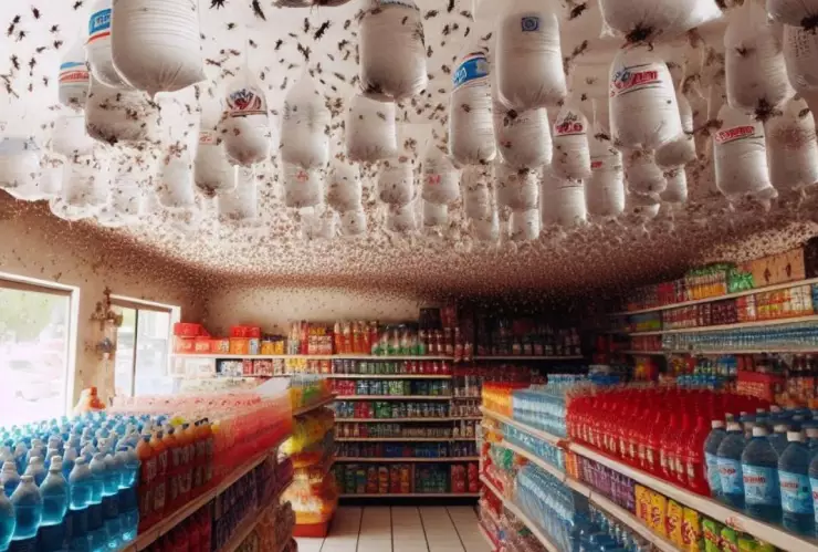 ¿Colgar bolsas con agua ahuyenta a las moscas? Esto sabemos