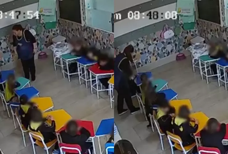 VIDEO Captan a maestra mientras golpea a niño de 4 años en Brasil; ya fue detenida