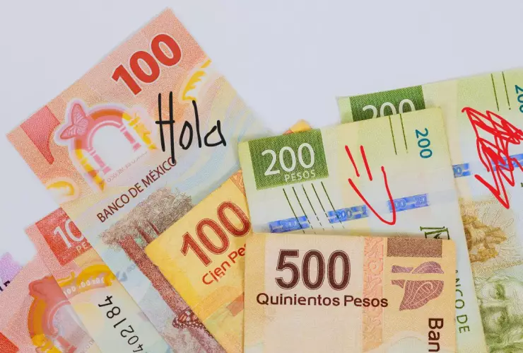 Billete roto que puede ser aceptado en México