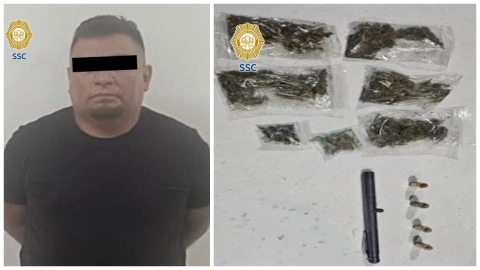 Un cliente en una taquería en Iztapalapa fue herido por una bala pérdida; cae presunto responsable