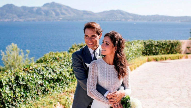Rafael Nadal y Mery Perell&oacute; en su boda