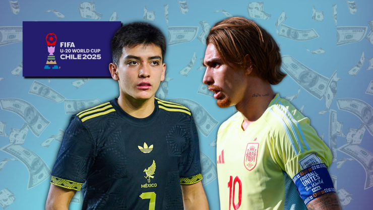 El valor de plantilla de México y España Sub-20