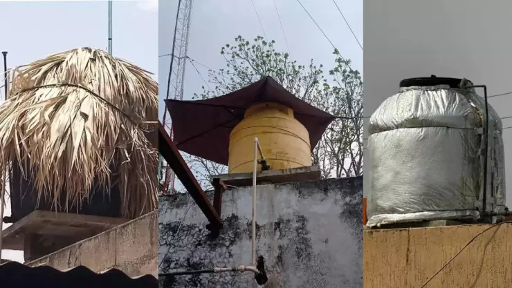 Así puedes forrar tu tinaco para tener agua fresca en plena ola de calor en Yucatán