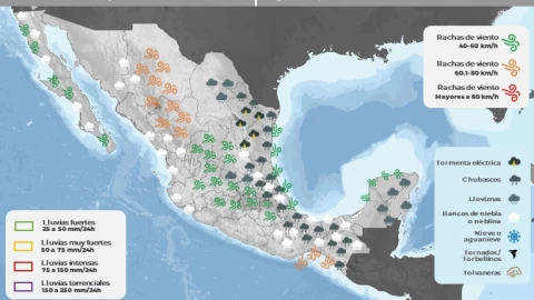 Clima en México hoy 1 de marzo de 2024