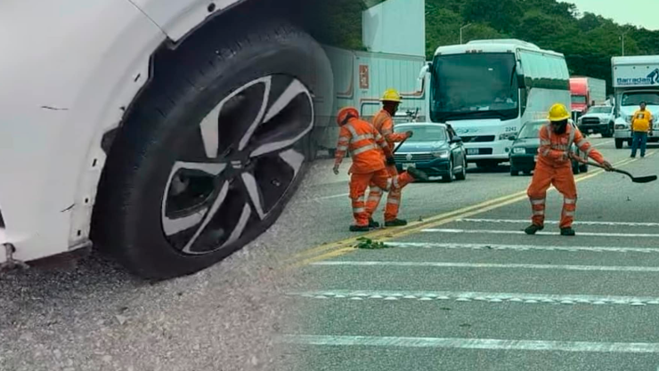 Conductores en Chiapas advierten sobre riesgo de ponchallantas