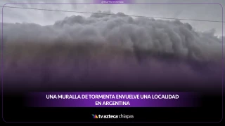 Tormenta severa en Buenos Aires: así avanzó la gigantesca muralla de nubes en General Villegas