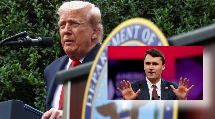 El presidente Donald Trump, pronuncia un discurso durante una ceremonia en el Pentágono para conmemorar el 24.º aniversario de los atentados del 11 de septiembre de 2001 contra EU