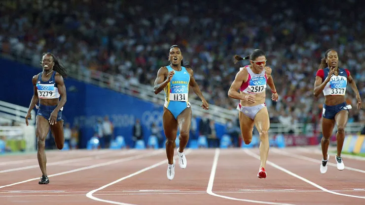 Ana Guevara en Atenas 2004