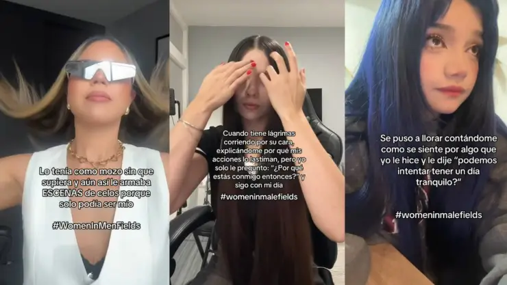 Trend de TikTok Con #MenInWomensField hombres responden a #WomenInMaleFields