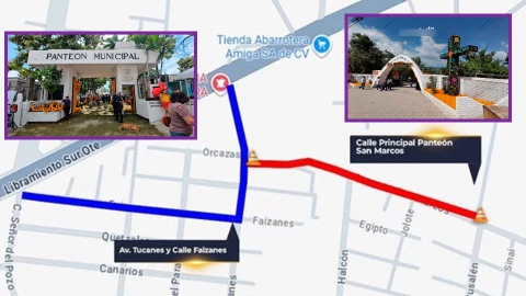 Calles cerradas en Tuxtla Gutiérrez del 30 de octubre al 2 de noviembre por festividades