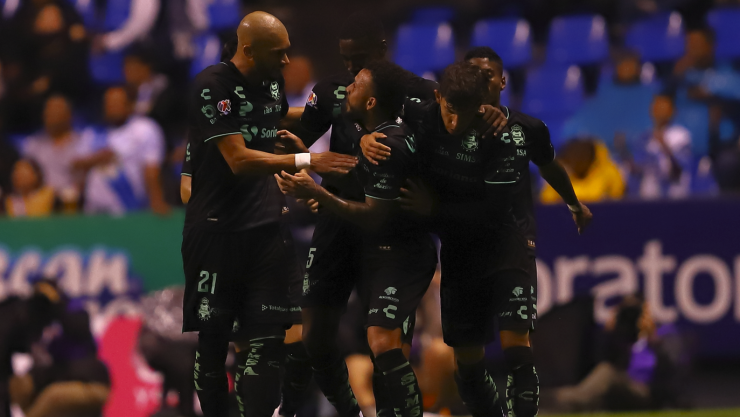 Santos festeja gol ante el Puebla Jornada 2 Apertura 2023 Liga MX
