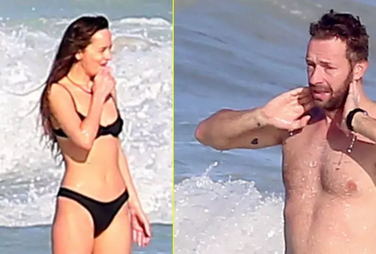 Fotos Dakota Jhonson y Chris Martin en Tulum, pasan Año Nuevo