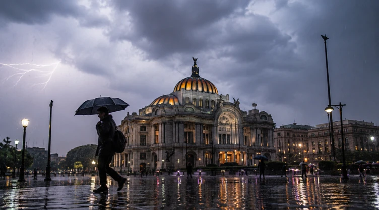 Día de la semana con fuertes lluvias en CDMX