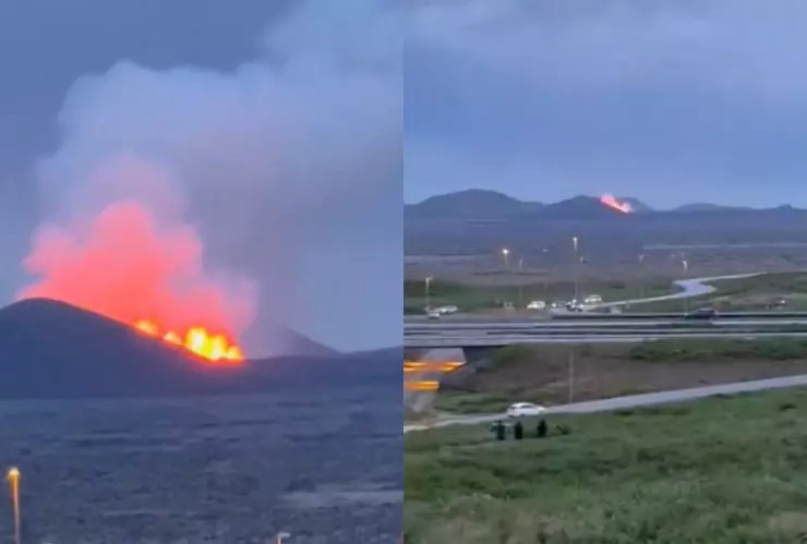 Se registra de nuevo la erupción de un volcán en la ciudad de Grindavík, Islandia
