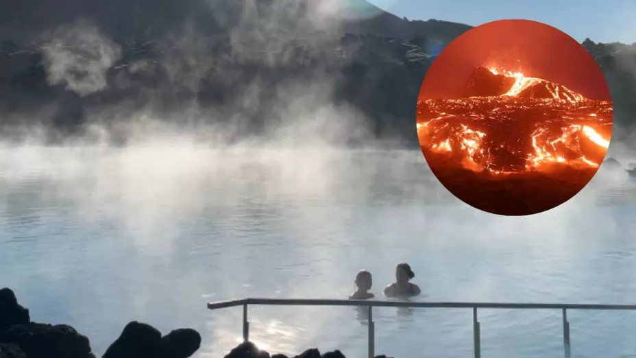 Blue Lagoon en Islandia es evacuado por erupción volcánica
