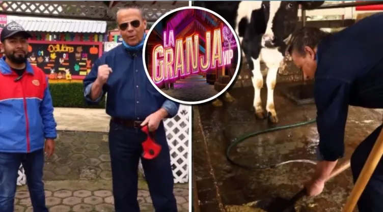 Alfredo Adame presume en un establo real que ya está listo para trabajar en La Granja VIP.