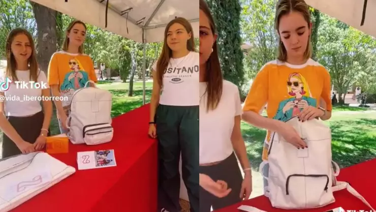 Mochilas para migrantes.