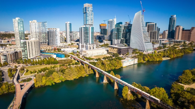 Vista aérea Austin, Texas