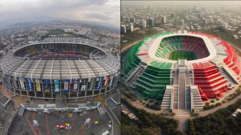 Recrean el Estadio Azteca con Inteligencia Artificial