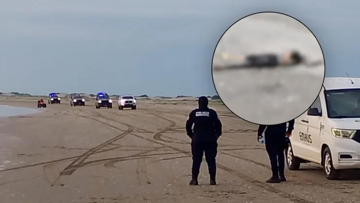 Hallan cadávar en playa El Tambor, Navolato