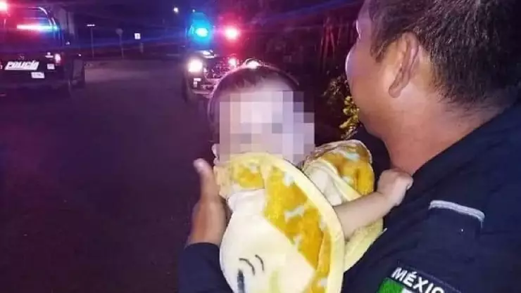 Bebé abandonada es recuperada por su familia
