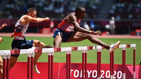 Grant Holloway, en Tokyo 2020