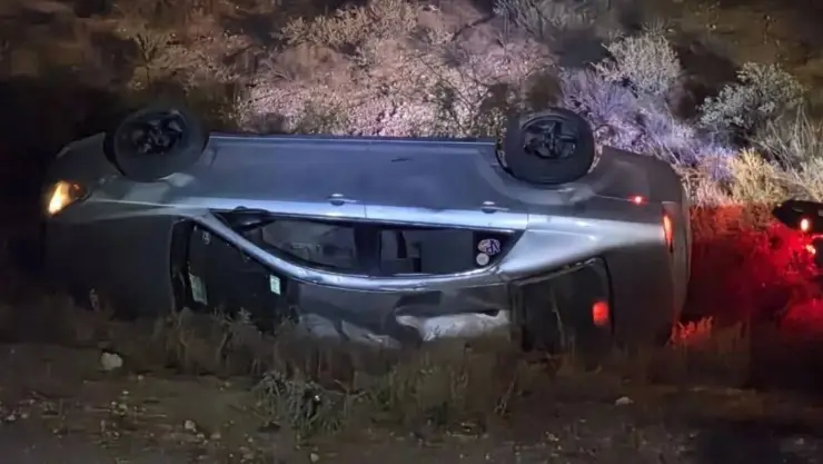 volcadura en carretera Panamericana