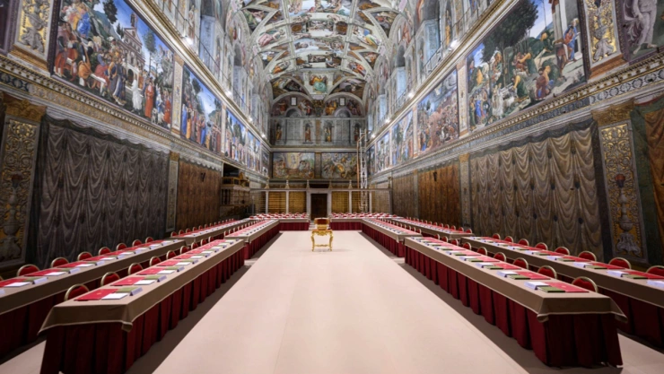 cónclave 2025 CAPILLA SIXTINA FOTOS