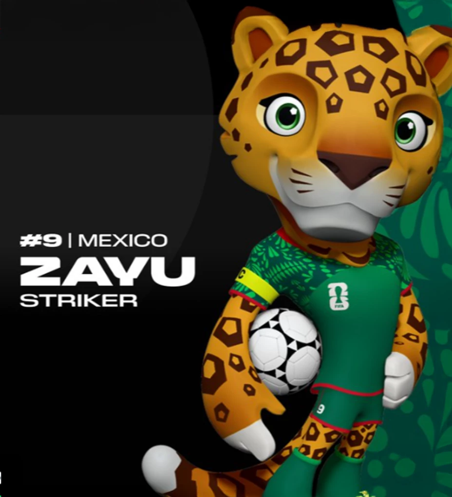 El jaguar Zayu™: Representa a México.