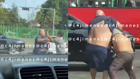 Pelea en alcaldía Iztapalapa.