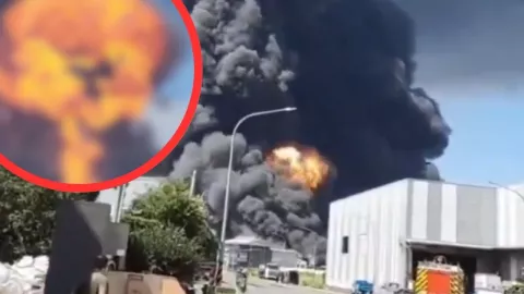 Explosión en fábrica de baterías en Taiwán dejó 16 heridos