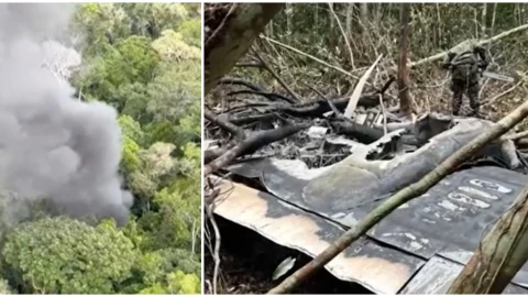 La Fuerza Aérea de Brasil derribó una avioneta con drogas que entró desde Venezuela.