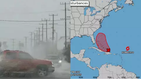 ¿En dónde se encuentra la Tormenta Tropical ‘Humberto’ hoy, 25 de septiembre de 2025? Esta es su ubicación