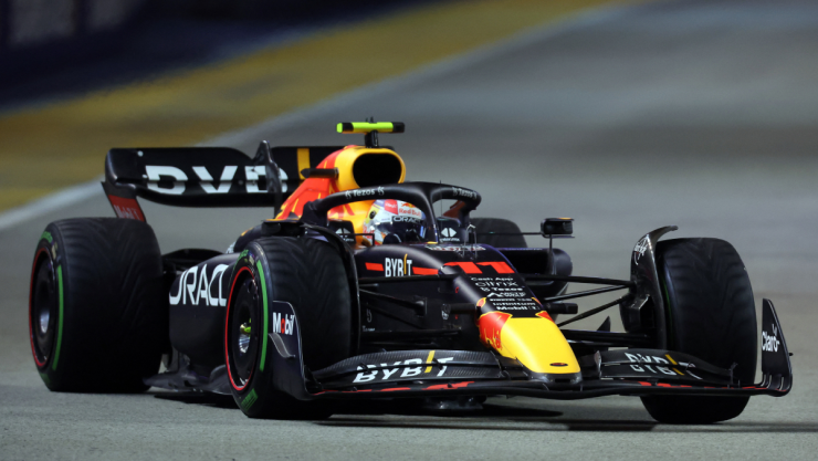 Checo P&eacute;rez en el Gran Premio de Singapur