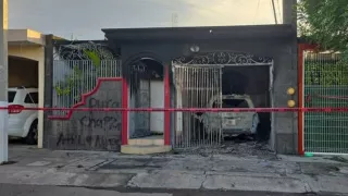Casa vandalizada en Santa Fe