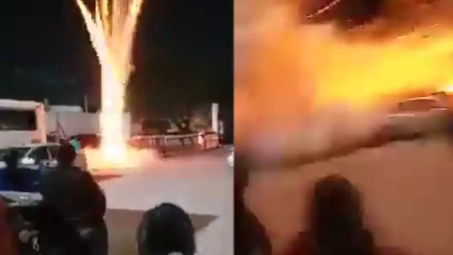 Explota pirotecnia en festejo de la virgen, hay 14 heridos