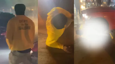 Joven casi muere atropellado