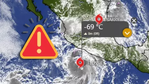 Ubicación EN VIVO de la tormenta tropical Flossie HOY, 30 de junio