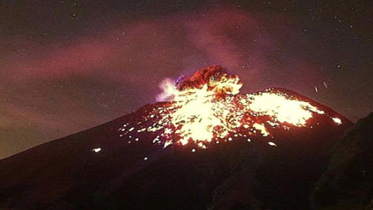 Volcán Popocatépetl mantiene importante actividad