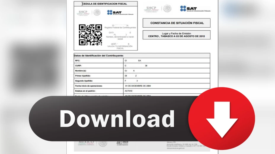 Descargar Constancia de Situacion Fiscal
