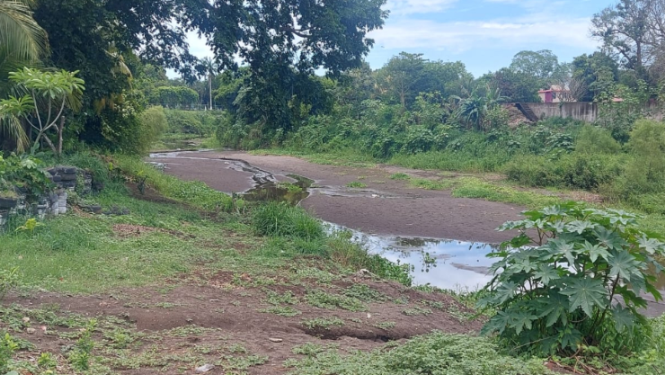 Río Jamapa se seca en temporada de estiaje
