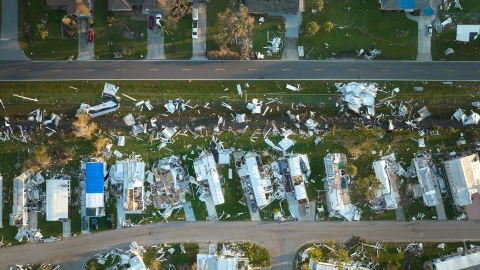 Catástrofe originada en Estados Unidos por severo temporal.