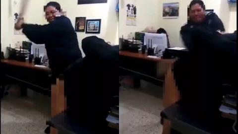 Perote detenido policía