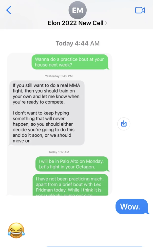 Conversación Mark Zuckerberg y Elon Musk