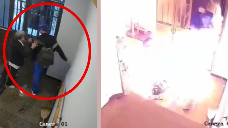 Hombre golpea y prende fuego a su tía