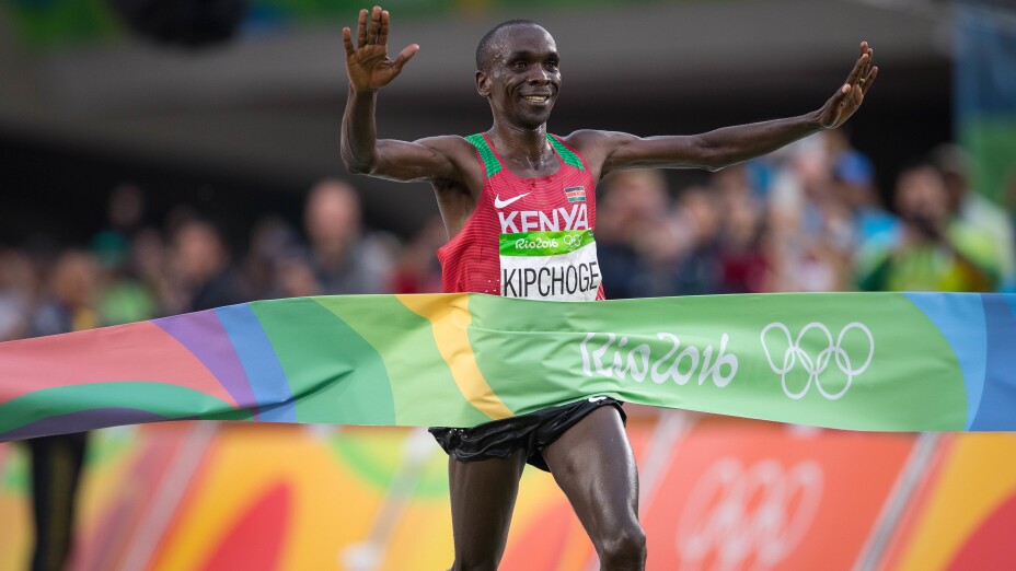 Eliud Kipchoge, en los Juegos Olímpicos de Río 2016