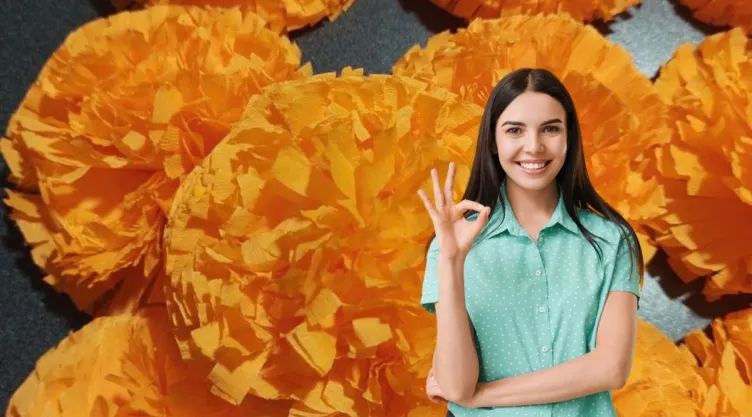 Paso a paso: cómo hacer flores de cempasúchil en papel crepé, para una ofrenda bonita y duradera