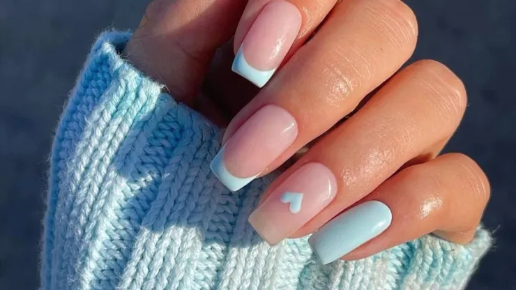 uñas 14 de febrero minimalistas